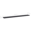 vidaXL 8 db szürke forgácslap könyvespolc 80 x 10 x 1,5 cm