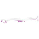 vidaXL 4 db betonszürke szerelt fa könyvespolc lap 80 x 20 x 1,5 cm