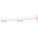 vidaXL 8 db magasfényű szürke forgácslap könyvespolc lap 80x20x1,5 cm