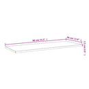 vidaXL 4 db fekete forgácslap könyvespolc lap 80 x 30 x 1,5 cm