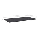 vidaXL 8 db szürke forgácslap könyvespolc lap 80 x 30 x 1,5 cm