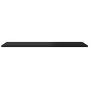 vidaXL 8 db magasfényű fekete forgácslap könyvespolc lap 80x30x1,5 cm