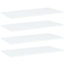 vidaXL 4 db fehér szerelt fa könyvespolc lap 80 x 40 x 1,5 cm