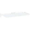vidaXL 4 db fehér szerelt fa könyvespolc lap 80 x 40 x 1,5 cm