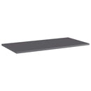 vidaXL 8 db magasfényű szürke forgácslap könyvespolc lap 80x40x1,5 cm