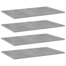 vidaXL 4 db betonszürke szerelt fa könyvespolc lap 80 x 50 x 1,5 cm