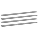 vidaXL 4 db betonszürke szerelt fa könyvespolc 100 x 10 x 1,5 cm