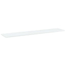 vidaXL 4 db fehér szerelt fa könyvespolc 100 x 20 x 1,5 cm