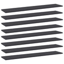 vidaXL 8 db szürke forgácslap könyvespolc 100 x 20 x 1,5 cm