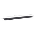 vidaXL 8 db szürke forgácslap könyvespolc 100 x 20 x 1,5 cm