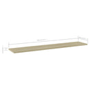 vidaXL 4 db sonoma-tölgy színű forgácslap könyvespolc 100x20x1,5 cm