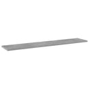 vidaXL 4 db betonszürke szerelt fa könyvespolc 100 x 20 x 1,5 cm