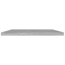 vidaXL 4 db betonszürke szerelt fa könyvespolc 100 x 20 x 1,5 cm