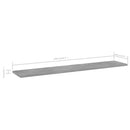 vidaXL 4 db betonszürke szerelt fa könyvespolc 100 x 20 x 1,5 cm