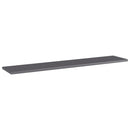 vidaXL 4 db magasfényű szürke forgácslap könyvespolc 100 x 20 x 1,5 cm
