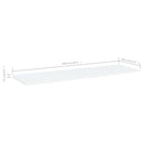vidaXL 8 db fehér forgácslap könyvespolc 100 x 30 x 1,5 cm