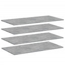 vidaXL 4 db betonszürke szerelt fa könyvespolc 100 x 50 x 1,5 cm