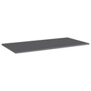 vidaXL 4 db magasfényű szürke forgácslap könyvespolc 100 x 50 x 1,5 cm