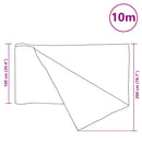 vidaXL antracitszürke HDPE belátásgátló háló 1 x 10 m 75 g/m²