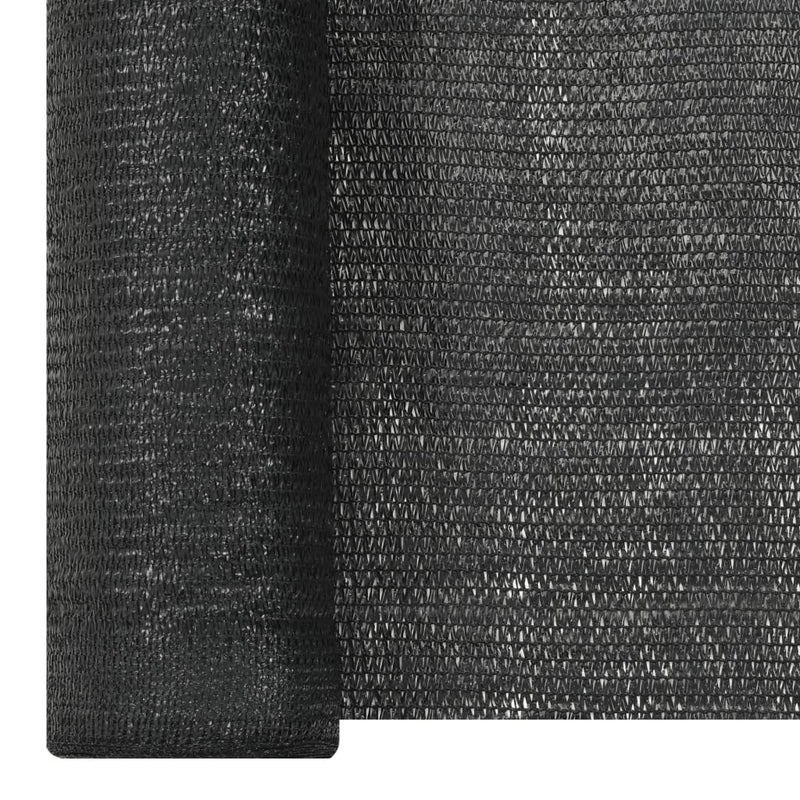 vidaXL fekete HDPE belátásgátló háló 1,5 x 50 m 150 g/m²