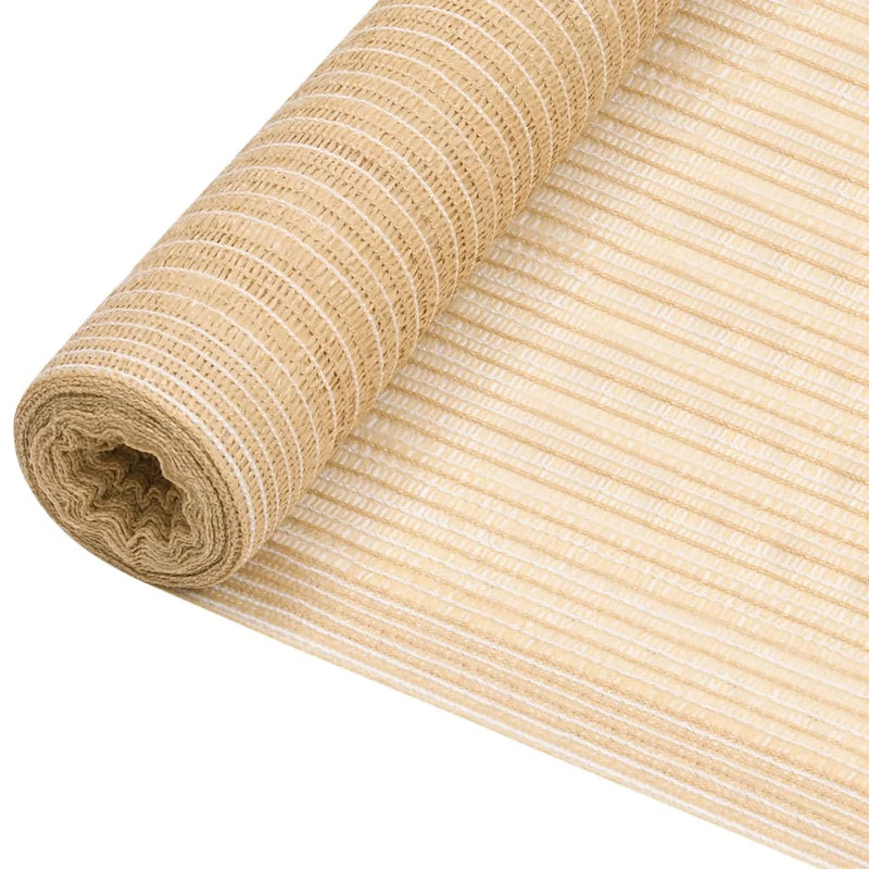 vidaXL bézs HDPE belátásgátló háló 1,5 x 50 m 75 g/m²