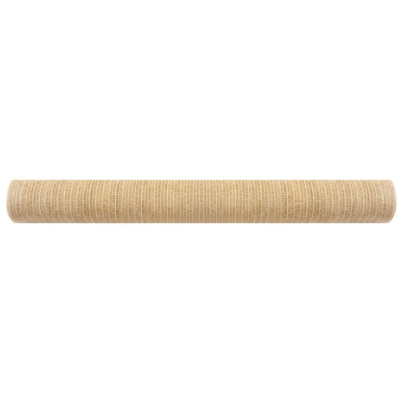 vidaXL bézs HDPE belátásgátló háló 1,5 x 50 m 75 g/m²