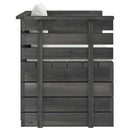 vidaXL fenyőfa kerti karosszék párnákkal