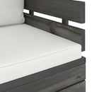 vidaXL fenyőfa kerti karosszék párnákkal