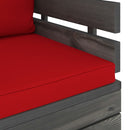 vidaXL fenyőfa kerti karosszék párnákkal