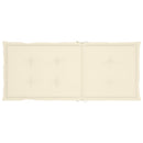 vidaXL 2 db tömör tíkfa kerti szék krémszínű párnákkal