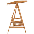 vidaXL tömör tíkfa hintaágy tópszínű párnával 170 cm