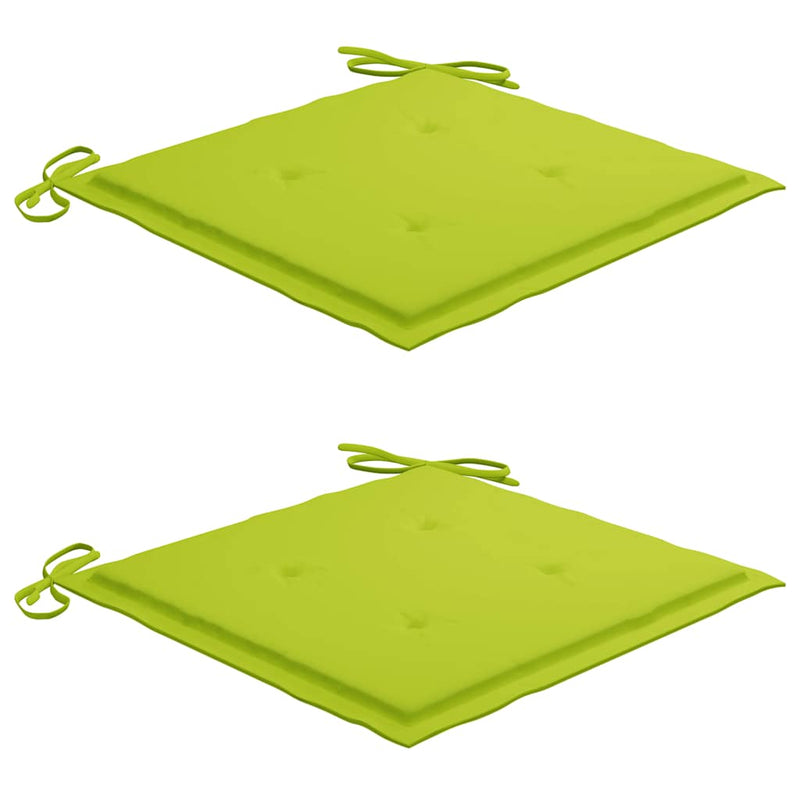 vidaXL 2 db tömör tíkfa kerti szék párnával