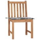 vidaXL 2 db tömör tíkfa kerti szék párnával