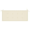 vidaXL tömör tíkfa rakásolható kerti pad párnával 128,5 cm