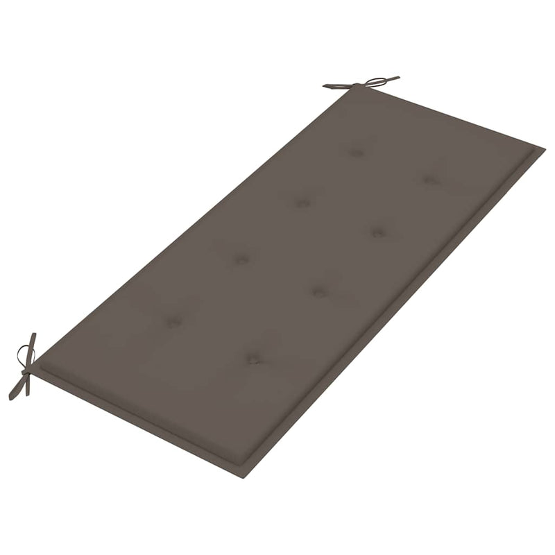 vidaXL tömör tíkfa rakásolható kerti pad párnával 128,5 cm