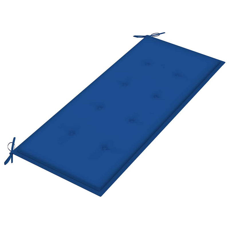 vidaXL tömör tíkfa rakásolható kerti pad párnával 128,5 cm