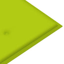vidaXL tömör tíkfa rakásolható kerti pad párnával 128,5 cm