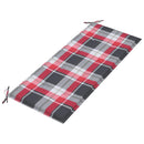 vidaXL tömör tíkfa rakásolható kerti pad párnával 128,5 cm