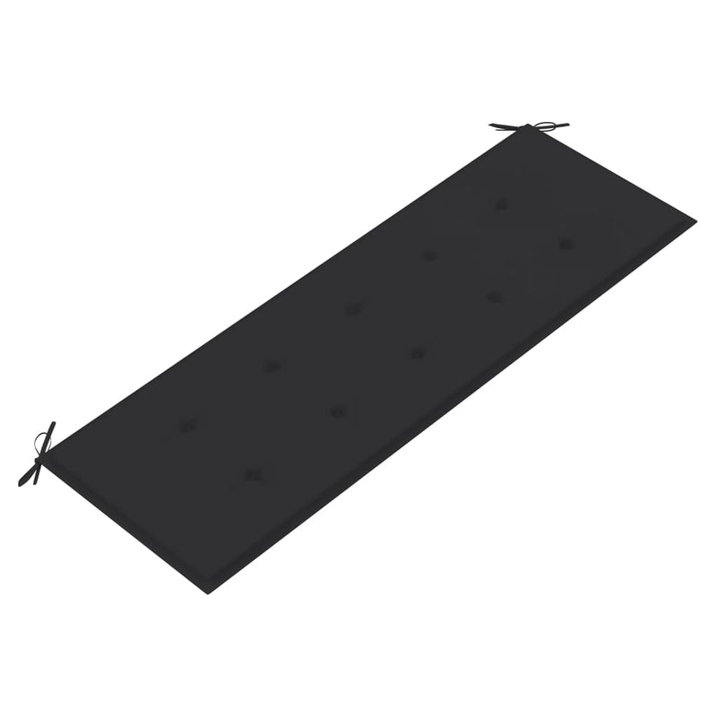vidaXL tömör tíkfa rakásolható kerti pad párnával 159 cm