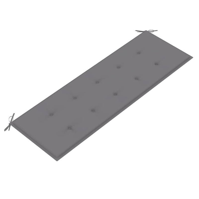 vidaXL tömör tíkfa rakásolható kerti pad párnával 159 cm