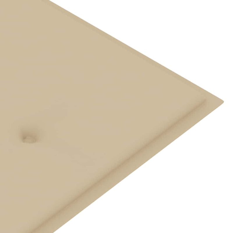 vidaXL tömör tíkfa rakásolható kerti pad párnával 159 cm
