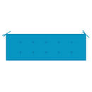 vidaXL tömör tíkfa rakásolható kerti pad párnával 159 cm