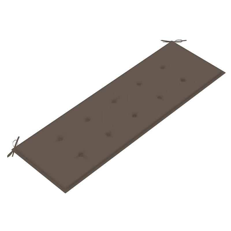 vidaXL tömör tíkfa rakásolható kerti pad párnával 159 cm