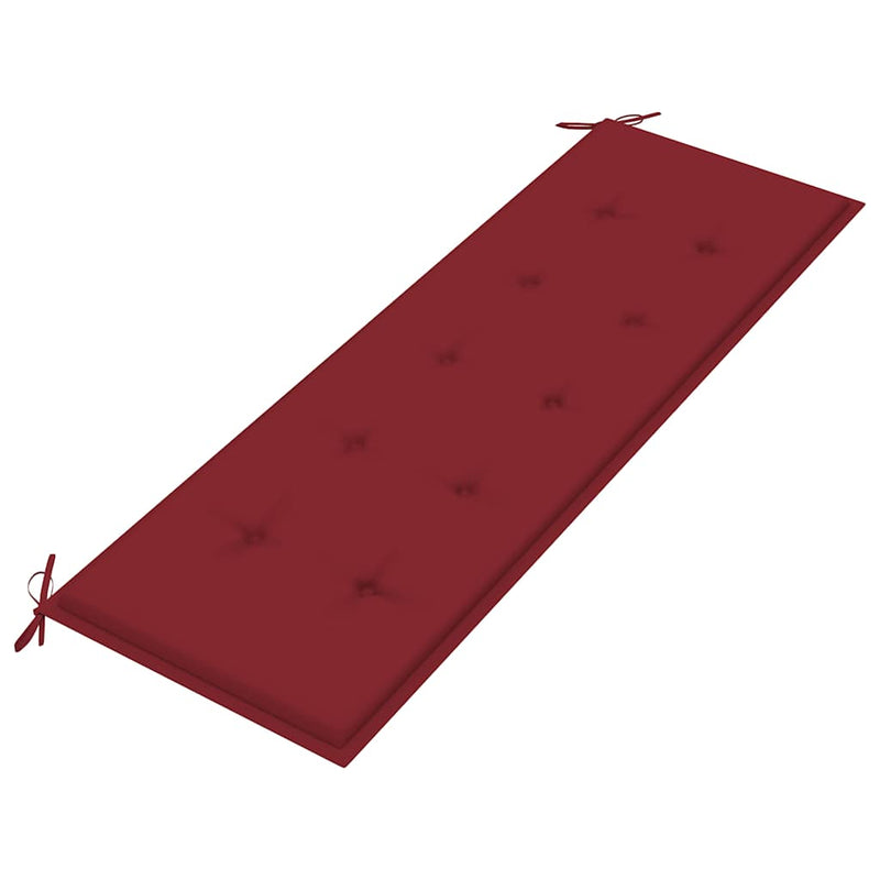 vidaXL tömör tíkfa rakásolható kerti pad párnával 159 cm