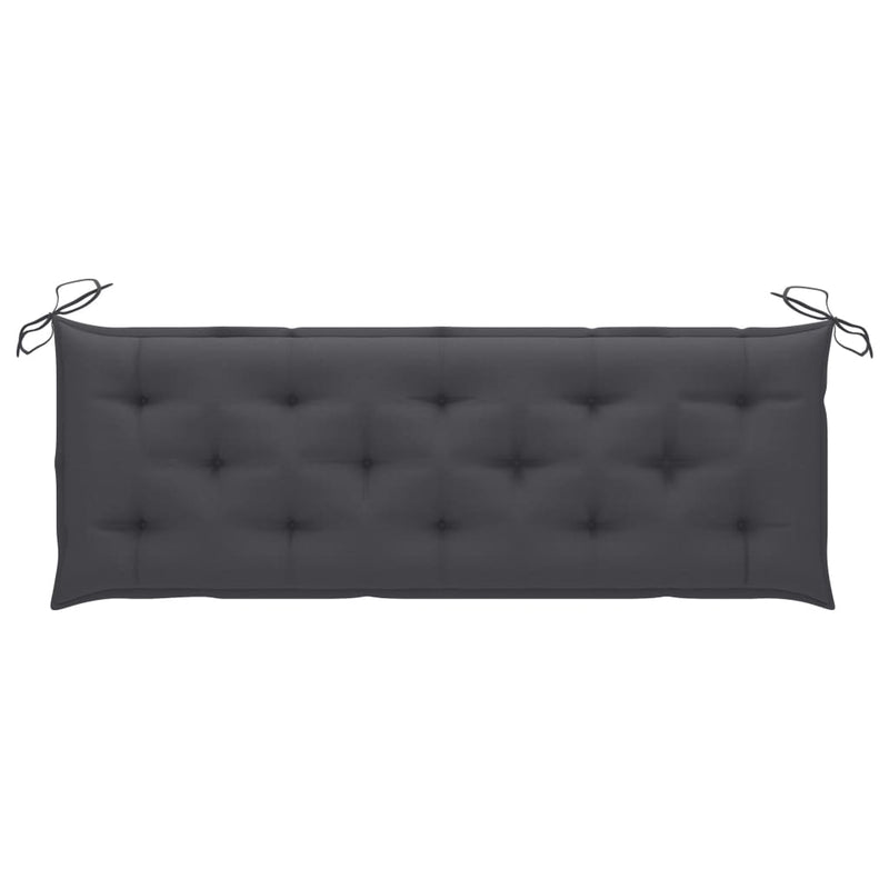 vidaXL tömör tíkfa rakásolható kerti pad párnával 159 cm