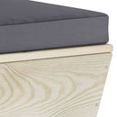 vidaXL impregnált lucfenyő kerti raklap középső kanapé párnákkal