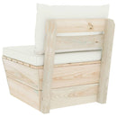 vidaXL impregnált lucfenyő kerti raklap középső kanapé párnákkal