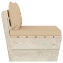 vidaXL impregnált lucfenyő kerti raklap középső kanapé párnákkal