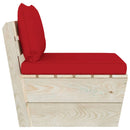 vidaXL impregnált lucfenyő kerti raklap középső kanapé párnákkal