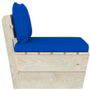 vidaXL impregnált lucfenyő kerti raklap középső kanapé párnákkal